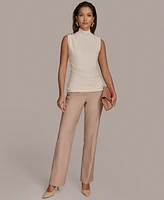 Donna Karan New York Women's Mock-Neck Sleeveless Top