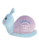 Aurora Medium Celebrate The Little Things Snail Precious Moments Inspirational Plush Toy Blue 11.5"