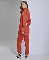 Halston Women's Classic Oversized Shirt