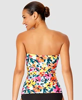 Anne Cole Women's Twist-Front Shirred Bandeau Tankini Top