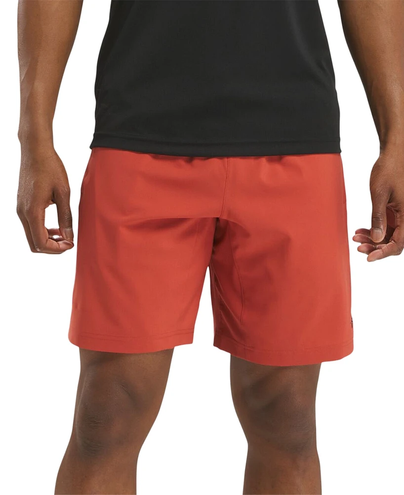 Reebok Men's Regular-Fit Moisture-Wicking 9" Woven Drawstring Shorts