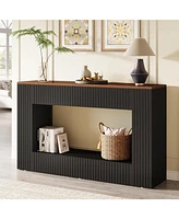 Tribesigns Modern Console Table, 55-Inch Wood Entryway Table with Storage, Narrow Long Sofa Table Behind Couch Table for Living Room, Foyer, Hallway