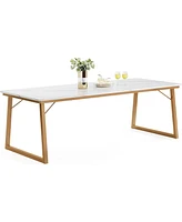 Tribesigns Modern Dining Table for 8, 78.74