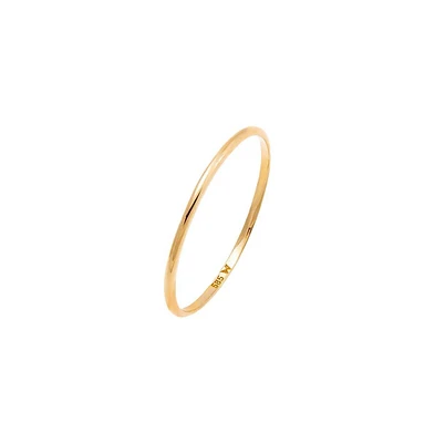 Solid Thin Eternity Band 14K