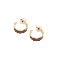 Sohi Women's Minimal Hoop Earrings