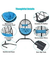 Vebreda Hanging Cushioned Hammock Chair with Stand