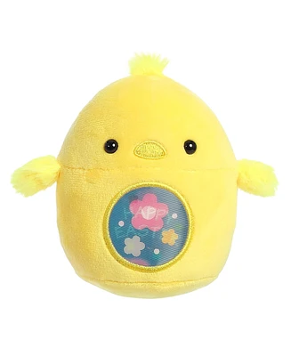 Aurora Mini Happy Easter Chick Spring Vibrant Plush Toy Yellow 3.5"