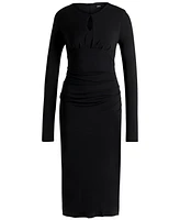 Boss by Hugo Women's Keyhole Neckline Dress