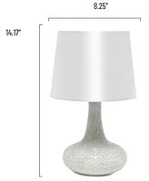 Creekwood Home 14.17" Patchwork Crystal Glass Table Lamp