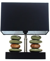 Lalia Home 14" Contemporary Tranquil Stone Table Lamp
