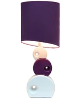 Lalia Home 28.5" Modern Stacked Circle Table Lamp