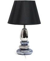 Lalia Home 21.5" Contemporary Ebb and Flow Stacked Stone Table Lamp