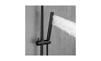 Slickblue Eco-Performance Handheld Shower: Matte Black Shower Head with 28-Inch Slide Bar and 59-Inch Hose