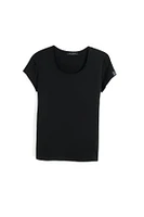 Bellemere Ultra Thin Low Crew Neck Cotton T-shirt