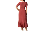 Kiyonna Women's Veronica Ruffled Evening Gown