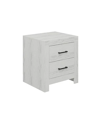 Homsee Brown Wood Accent Storage Dresser Organizer With 2 Drawers