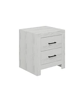 Homsee Brown Wood Accent Storage Dresser Organizer With 2 Drawers