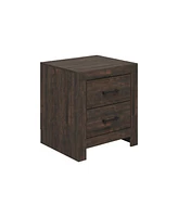 Homsee Brown Wood Accent Storage Dresser Organizer With 2 Drawers