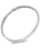 Devata Bali Bangle Bracelet in Sterling Silver, Fit Small to Medium Wrist