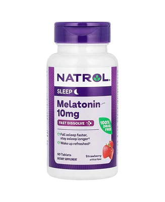 Natrol Melatonin Fast Dissolve Strawberry 10 mg