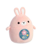 Aurora Mini Happy Easter Bunny Spring Vibrant Plush Toy Pink 3.5"