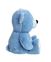 Aurora Medium Azure Bear Holiday Festive Plush Toy Blue 12"