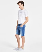 Guess Men's Logan Slim-Fit Faded Denim Shorts