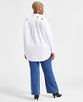 I.N.C. International Concepts Plus Size Star Cutout Shirt Bootcut Jeans Exclusively At Macys