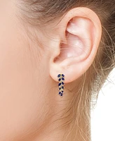 Effy Blue Sapphire (4-1/3 ct. t.w.) & Diamond (1/4 ct. t.w.) Drop Earrings in 14k Yellow Gold