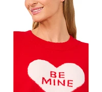 CeCe Women's Be Mine Crewneck Sweater