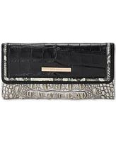 Brahmin Cordelia Chrome Azurine Leather Wallet