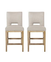 Streamdale Furniture 27 Inch Counter Stools, Set Of 2,Fabric
