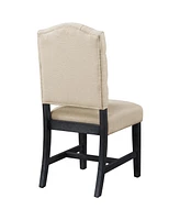 Streamdale Furniture Retro Style Dining Chair Set with 4 Upholstered Chairs for Dining Room and Living Room (Espresso)