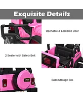 Hongge 12V 2-Seater Ride-On Truck with Remote Control, Storage, and Music Player