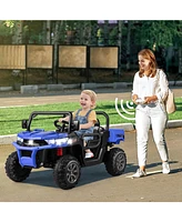 Hongge 24V 2-Seater Electric Ride-On Dump Truck with Lifting Bed, Remote Control, Led Lights