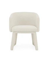 Streamdale Furniture Modern style simple and elegant chair, beige leisure chair, suitable for dining/bedroom/living room/reception desk (assembly requ