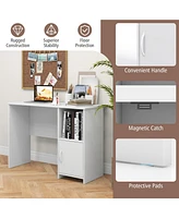 Skonyon Modern Computer Desk with Cabinet