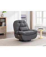 Power Recliner Swivel Glider Usb Charger With Bluetooth Music Player Different Function Sleep Working Game and Leisure Model Grey
