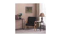 Slickblue Retro Modern Wooden Single Chair for Stylish Home Decor and Comfortable Seating