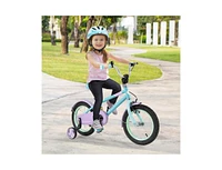 Hongge Kids Bike with Adjustable Handlebar and Saddle Purple