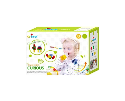 Co-Block Kproduct4u Curious Bpa-free Non-Toxic, Jelly Like Block Building Set for , 20 pieces