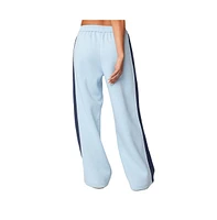 Edikted Women's Contrast Panel Sweatpants - Light