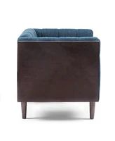 Streamdale Furniture Modern Waffle-Stitched Club Chair: Comfort, Style, And Durability