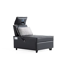 3 in 1 Sofa bed, Speaker chair, Reclining sleeper sofa bed,Futon with bluetooth speaker 2 Usb port, Phone holder accent chair