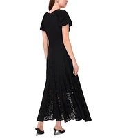 Parker Women's V-Neck Lace High-Low Fit & Flare Dress