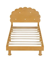 Slickblue Kids Cookie-Shaped Bed Frame for Boys & Girls Fun and Whimsical Design for Sweet Dreams