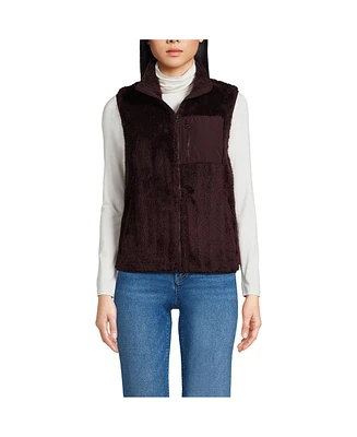 Lands' End Women's Cozy High Pile Fleece Vest