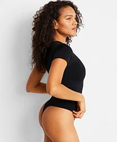 State of Day Women's Seamless T-Shirt Bodysuit, Exclusively at Macy's 100201287