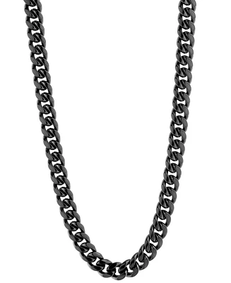 Blackjack Men's Miami Cuban Link 24" Chain Necklace (12mm) Stainless Steel