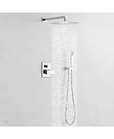 Mondawe 10 Inch Square Bathroom Shower Combo Set